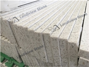 White Terrazzo Vanity Tops, White Terrazzo Tiles,Artificial Vanity Top