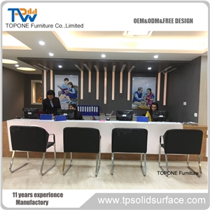 Acrylic Office Reception Desk
