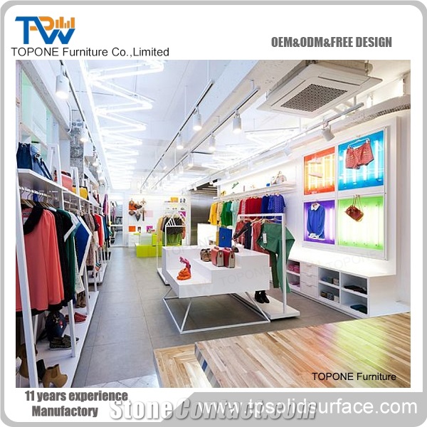 Acrylic Solid Surface Led Lighted Cinema Design Reception Counter