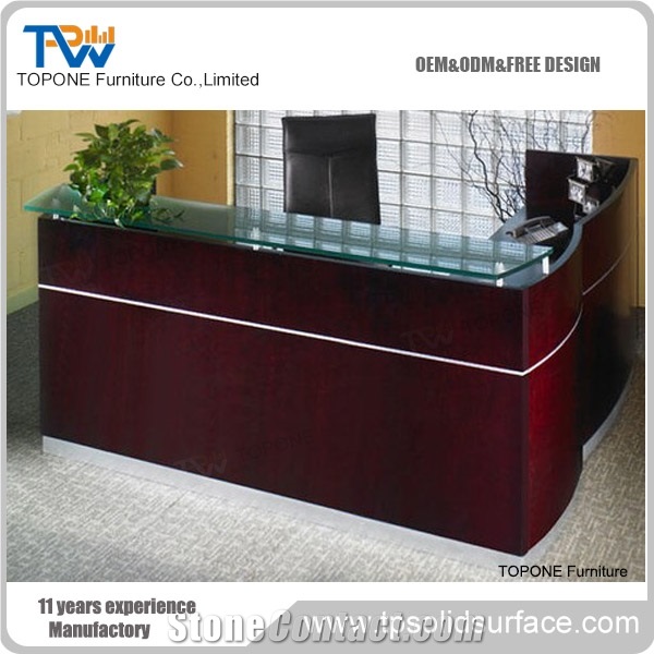 Artificial Marble Modern High Fashion Reception Counter