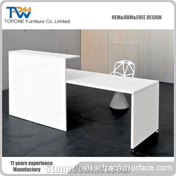 Artificial Marble Modern High Fashion Reception Counter