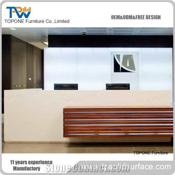 Artificial Marble Modern High Fashion Reception Counter