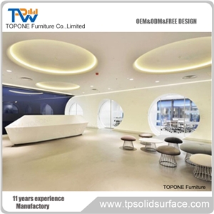 Artificial Marble Modern High Fashion Reception Counter