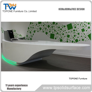 Artificial Marble Stone Beauty Salon Reception Table