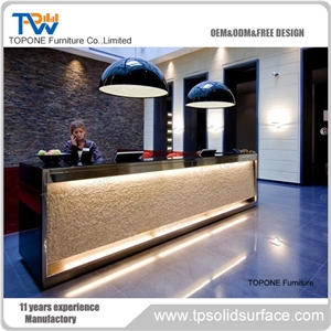 Artificial Marble Stone Beauty Salon Reception Table