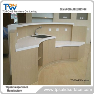 Artificial Marble Stone Beauty Salon Reception Table