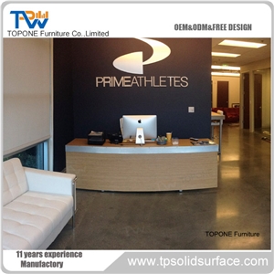 Artificial Marble Stone Beauty Salon Reception Table