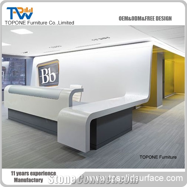 Artificial Stone Cafe Reception Counter Design Shop Counter Design