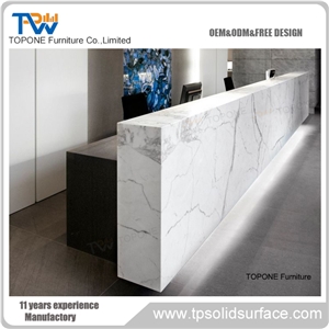 Artificial Stone Cafe Reception Counter Design Shop Counter Design