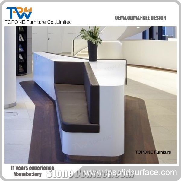 Artificial Stone Cafe Reception Counter Design Shop Counter Design