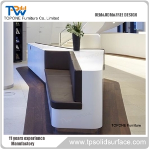 Design Reception Acrylic Lighted Office Reception Desk