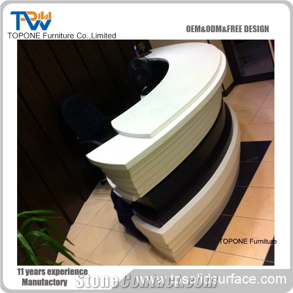 Design Reception Acrylic Lighted Office Reception Desk