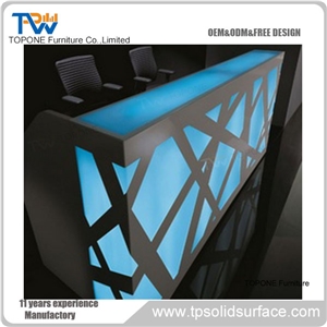 Design Reception Acrylic Lighted Office Reception Desk