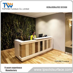 Desk for Office, Solid Surface Marble Reception Desk