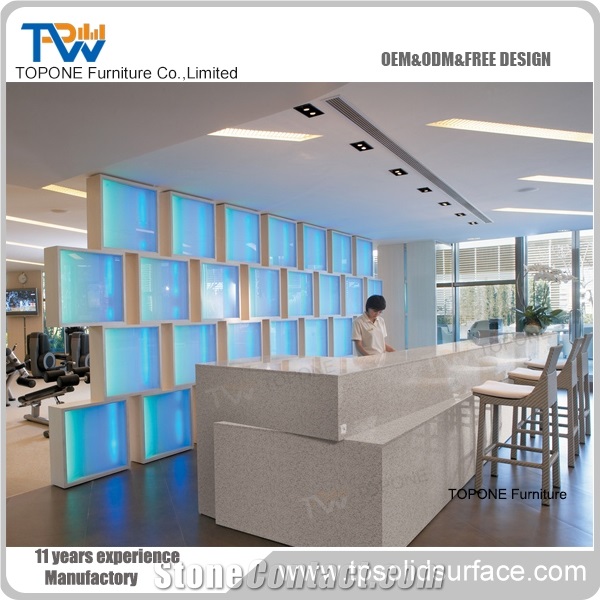 Fashion Design Curved Reception Desk