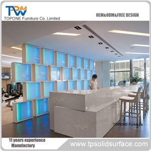 Fashion Design Curved Reception Desk