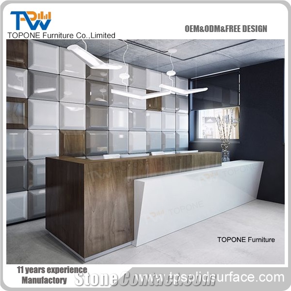 Fashion Design Curved Reception Desk