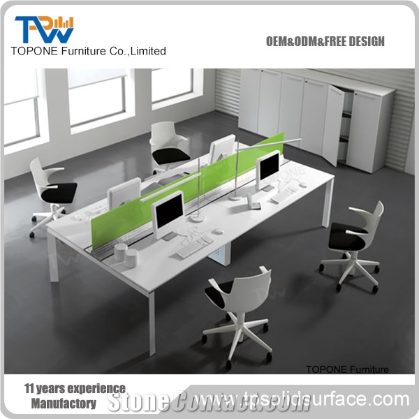 Furniture for Tall People Glass Computer Table Custom Size for Sale