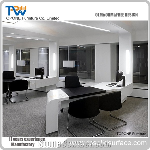 Modern Office Desk in Shenzhen Semi Circle Office Desk