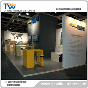 New Design Acrylic Solid Surface Reception Counter