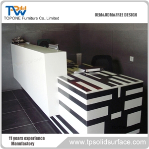 Pure Acrylic Solid Surface Reception Counter/China Troditional Style