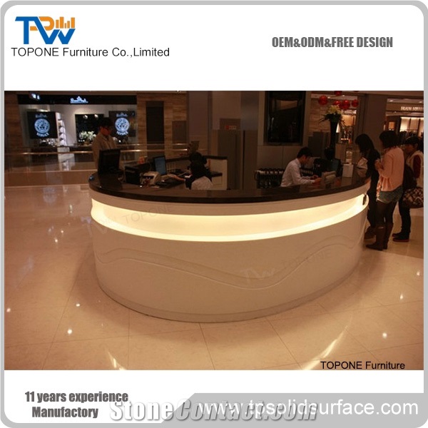 Pure Acrylic Solid Surface Reception Counter/China Troditional Style