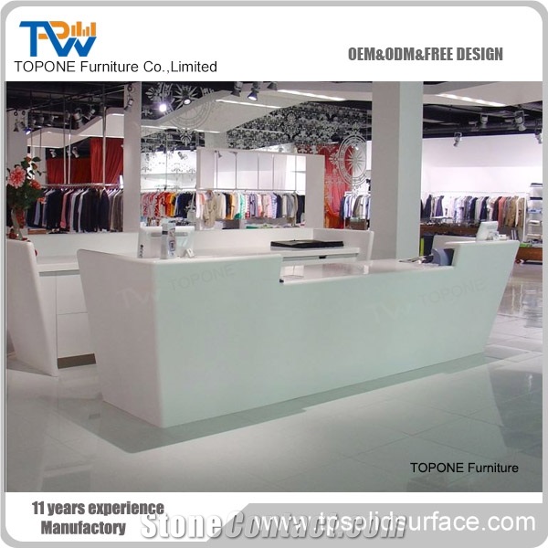 Pure Acrylic Solid Surface Reception Counter/China Troditional Style