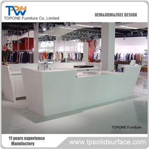 Pure Acrylic Solid Surface Reception Counter/China Troditional Style