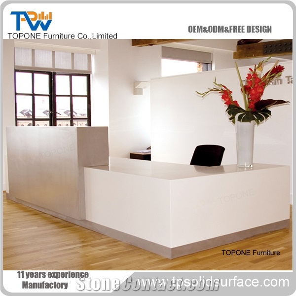 Pure Acrylic Solid Surface Reception Counter/China Troditional Style
