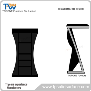 Quartz Stone Desktop Custom Design Logo Reception Desk
