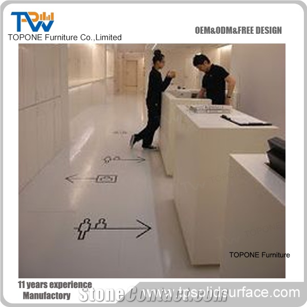 Reception Counter,Reception Desk Artificial Resin Tabletops