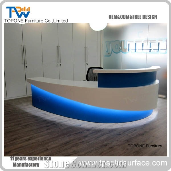 White Reception Desk Modern Reception Counter