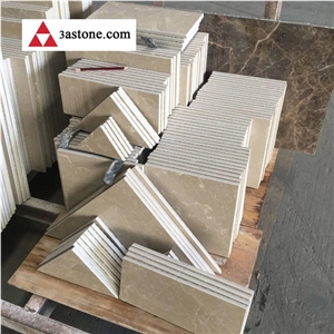 Polishing Gray and Beige Marble Composite Board&Floor Tiles Project