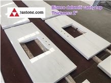 White Marble Bathroom Countertops,Bianco Dolomit Vanity Tops
