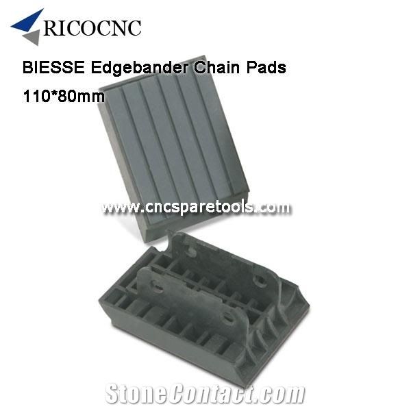 110x80mm Biesse Edgebander Chain Pads Conveyor Chain Track Pads