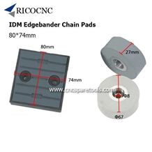80x74mm Idm Edgebander Chain Pads Cnc Track Pads Converyor Pads