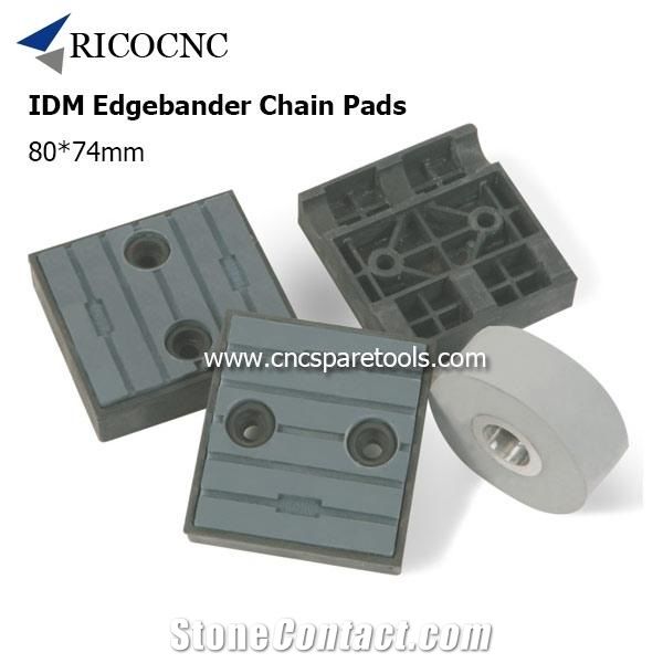 80x74mm Idm Edgebander Chain Pads Cnc Track Pads Converyor Pads