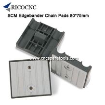80x75mm Scm Brandt Edgebander Track Pads Cnc Chain Pads