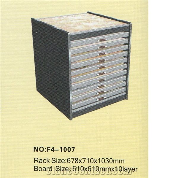 Drawer Ceramic Tile Display Racks Metal Display Cabinets for Showroom