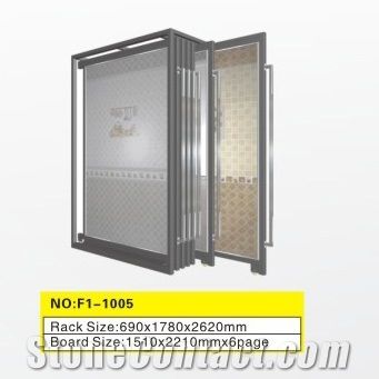 Metal Marbel Stone Tile Display Racks Sliding Display Stands Cabinets