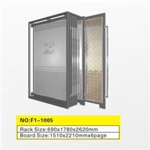 Metal Marbel Stone Tile Display Racks Sliding Display Stands Cabinets