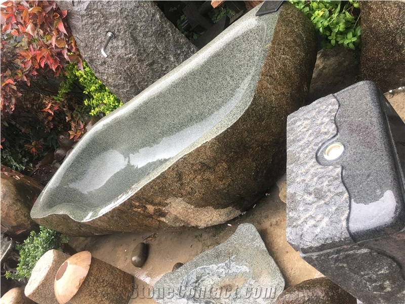 Granite Bathtubs Inside Polised Outside Nature, Free Standing Bathtubs
