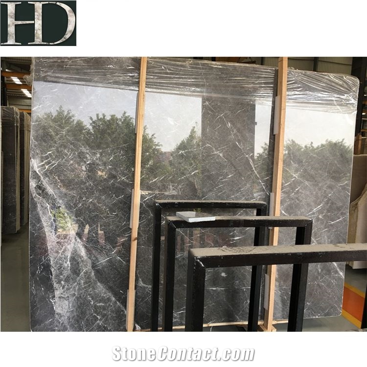 Hot Selling Galaxy Grey Marble Floor Tiles，Ocean Grey Marble Slabs