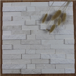 Limestone Split and Honed Mosaic Tile