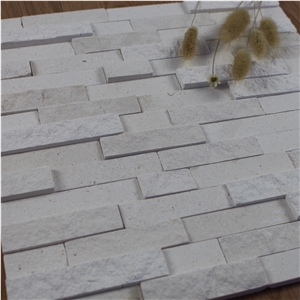 Limestone Split and Honed Mosaic Tile