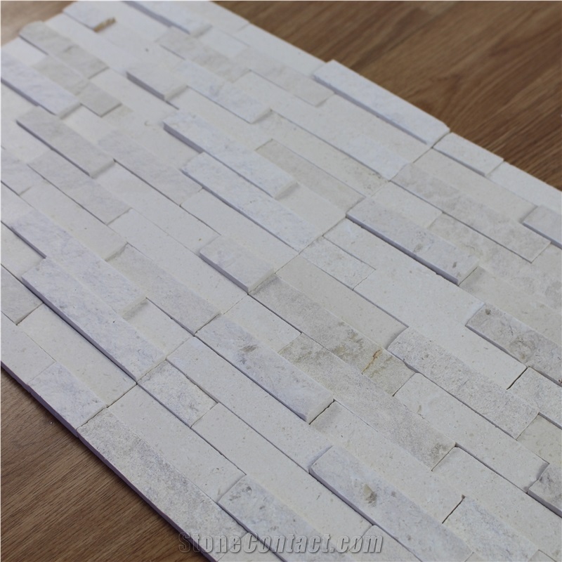 Limestone Split and Honed Mosaic Tile