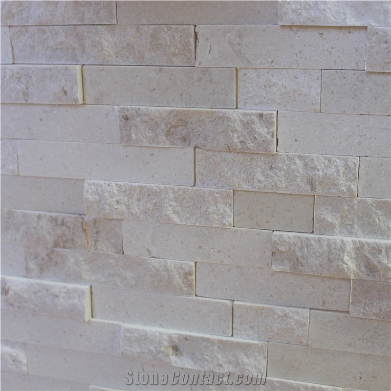 Limestone Split and Honed Mosaic Tile