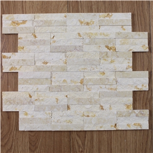 Sunny Beige Marble Split Finished Marble Mosaic
