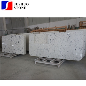 Absolute Good Quality Sparkle Pot Marble Veins Quartz Slab for Top Use