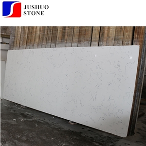 Absolute Good Quality Sparkle Pot Marble Veins Quartz Slab for Top Use